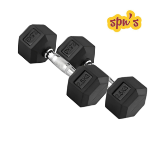 Rubber Hex 2.5kg Dumbbell Set Price in Nepal